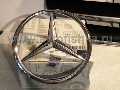 Mercedes CLK W209 (03-09) решетка радиатора серебристая, дизайн Big Star, стиль SL-class 2008 года